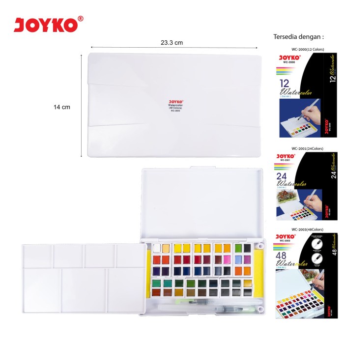 

Watercolor Cat Air Joyko Wc-2003 48 Colors Warna