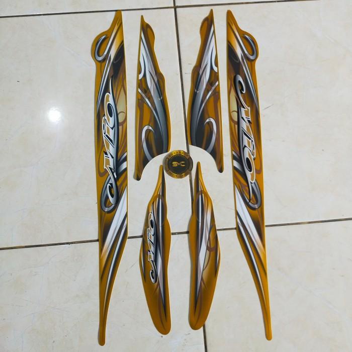Striping Sticker Stiker Body Mio 2010 Warna Gold Original Lospak