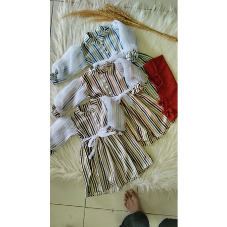 Gamis anak/Gamis organza anak/Gamis salur organza