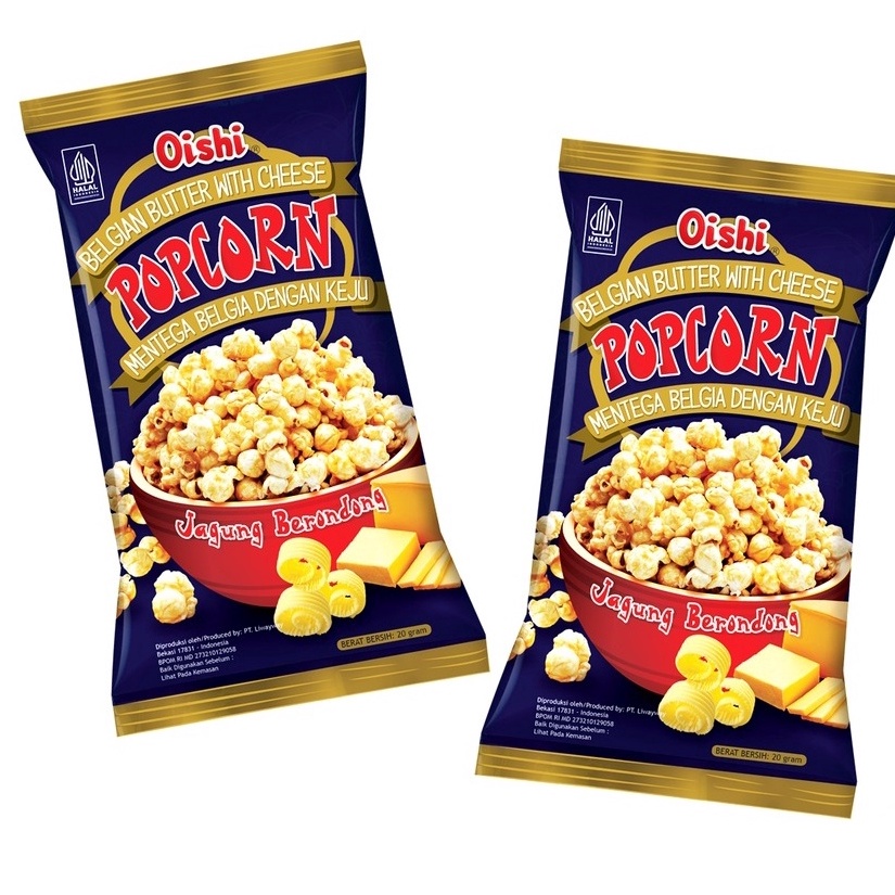 

[KODE PRODUK 8KLEM4092] OISHI POPCORN 20 gr - RENCENG