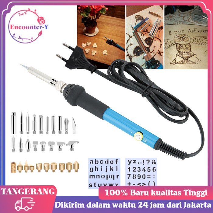 

Terlaris 35Pcs Alat Lukis Bakar Diy Wood Burning Pen Untuk Pyrography