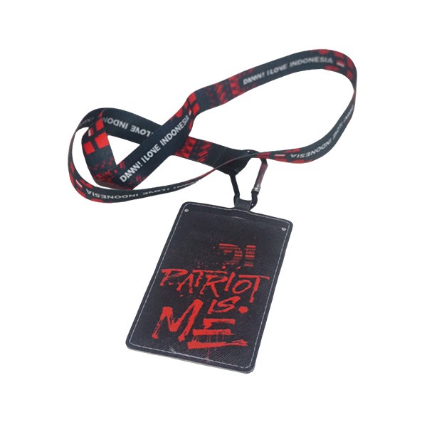 

Terlaris Damn! I Love Indonesia Lanyard D! Patriot Is Me Black Red