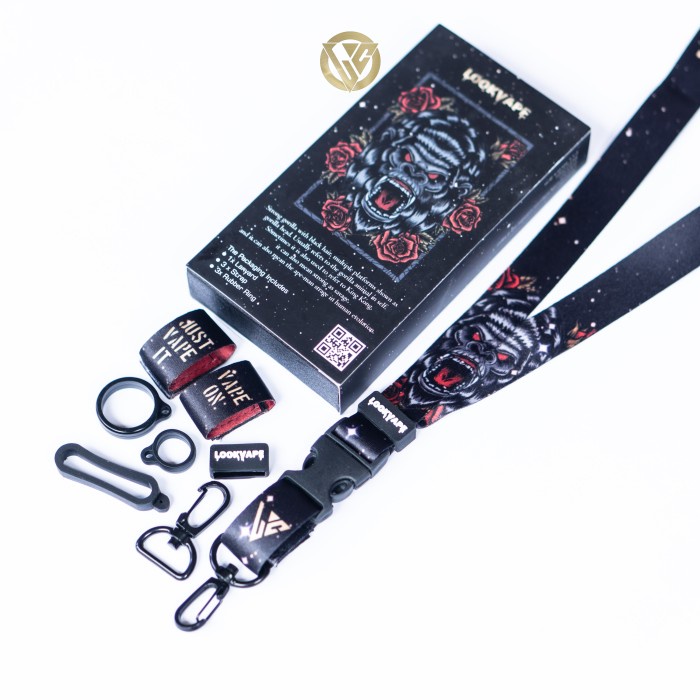 

Terlaris Lk-01 Gorilla Lanyard Tissue Lookvape Adjustable 2Layer Multifuntion