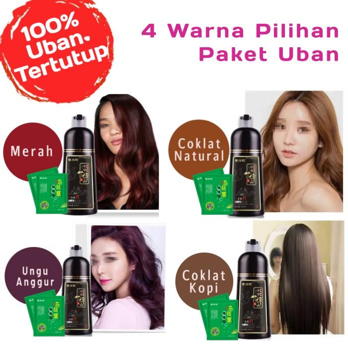 Shampo Pewarna Rambut Hitam Herbal Shampo Semir Hitam Instan Ori