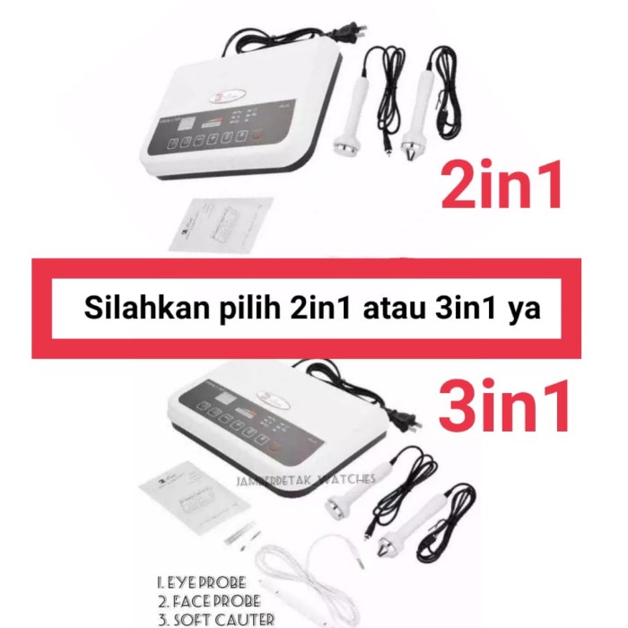 Terlaris Soft Cauter Alat Detox Wajah Ultrasound 3In1 Flek Jerawat Kerutan Dll
