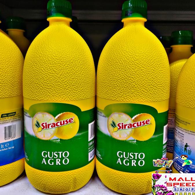 

siracuse lemon juice jus 1L Gusto agro jeruk
