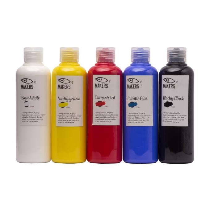 

Paket Cat Lukis Akrilik 250ml 5 warna