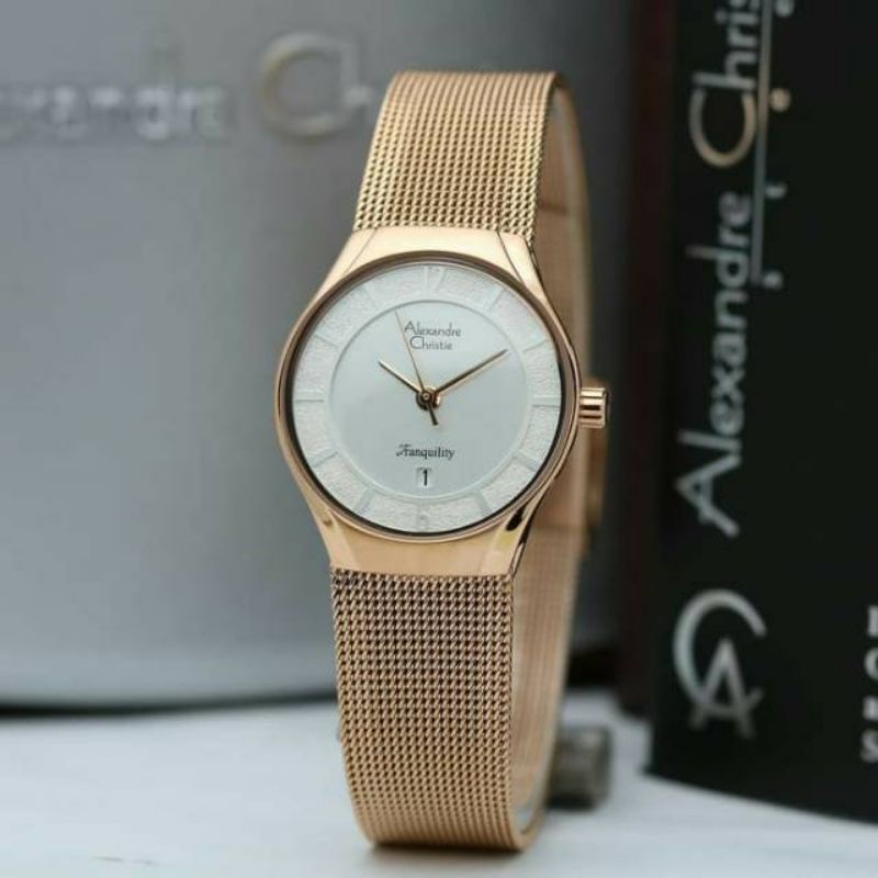 jam tangan wanita Alexandre Christie 8331 mdbrgsl