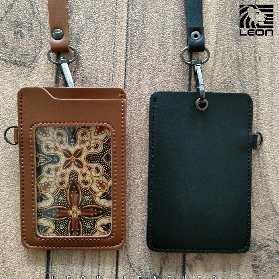 

[KODE PRODUK 68FZD6967] Name Tag ID Card Kulit Name Tag Kulit Id Card holder kulit Lanyard Kulit 2 Slot NTS032