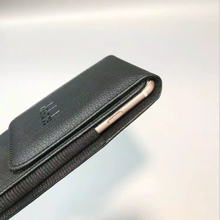 Terlaris Sarung Hp Pinggang Pria Kulit Import Asli 1 Slot Maks 6,5 Inc