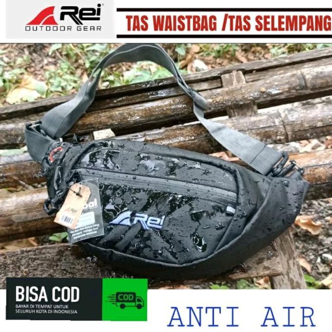 Waistbag Pria Arei Rei Anti Air Waterproof Tas Selempang