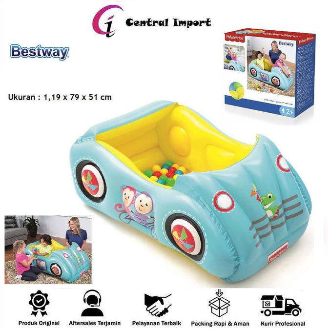 Bestway Kasur Angin Anak Mobil - Kasur Angin - Mandi Bola 93535