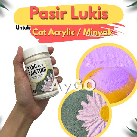 

[KODE PRODUK RWKSU8068] PASIR UNTUK MELUKIS / SAND PAINTING UNTUK CAT AKRILIK / ACRYLIC / CAT MINYAK / OIL PAINT / TEKSTUR PAINT / pasir silica