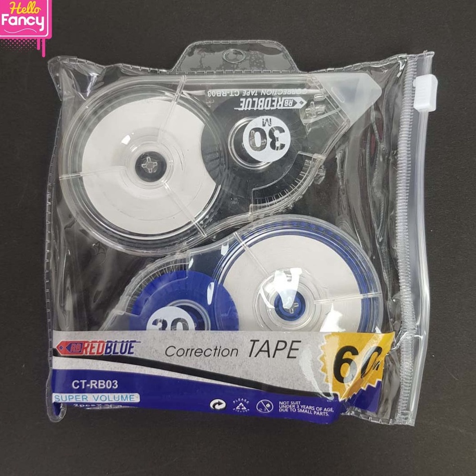 

[KODE PRODUK 09HVT40100] Correction Tape Set 60m Candy / CORTAPE | Pita Koreksi | Tipex Roll Tip-Ex CC-505-60M