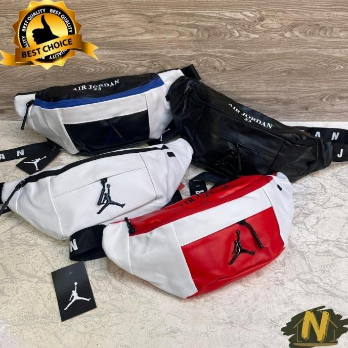 Waistbag Jordan Leather / Tas Jordan Kulit Tas Selempang Tas Pinggang