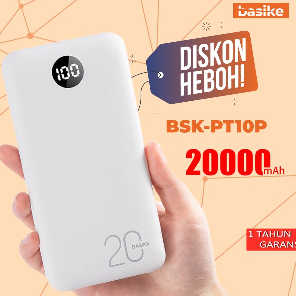 TERMURAH!. Power Bank 20000 mAh 10000 mAh Powerbank Dual USB Output 2 Input LED Display Murah Mini B