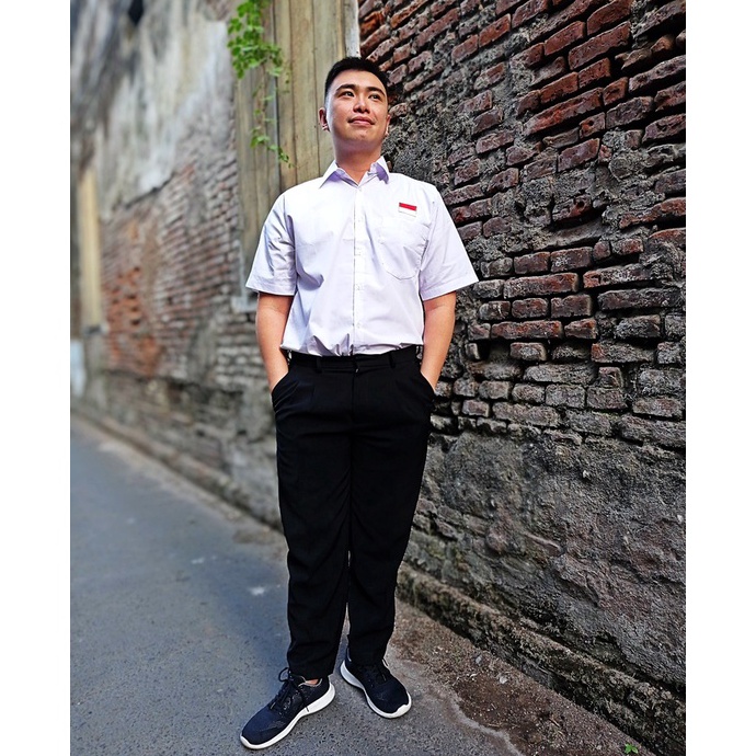 DISKON!!!!!!!✅ Seragam Lengan Pendek TC Nyonya Polos - Badge SD