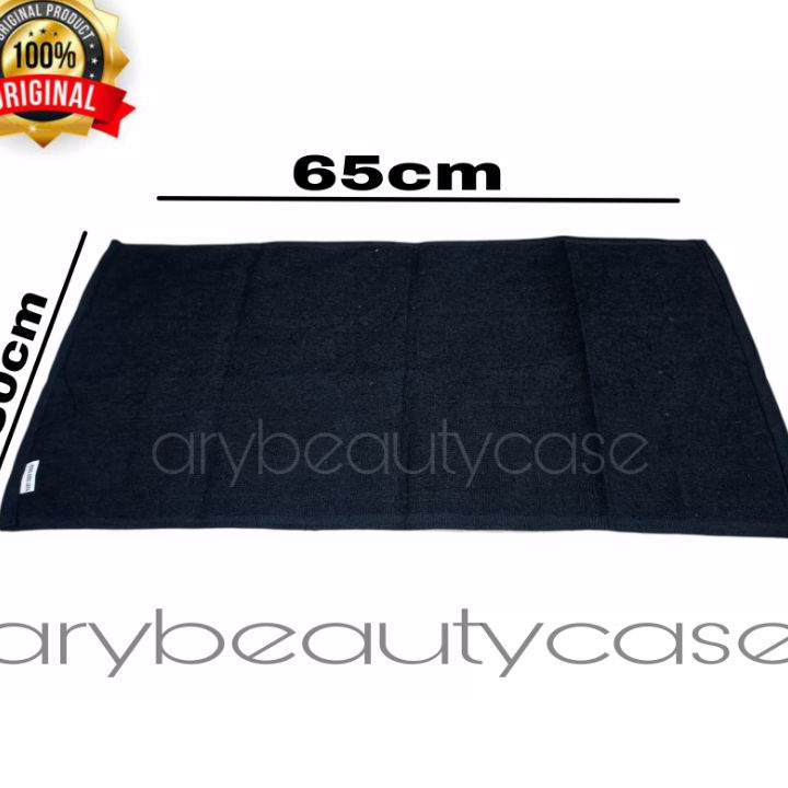 【F⚡ASH SALE✅】 Handuk salon hitam handuk kecil handuk spa handuk polos hitam 30cm x 65cm
