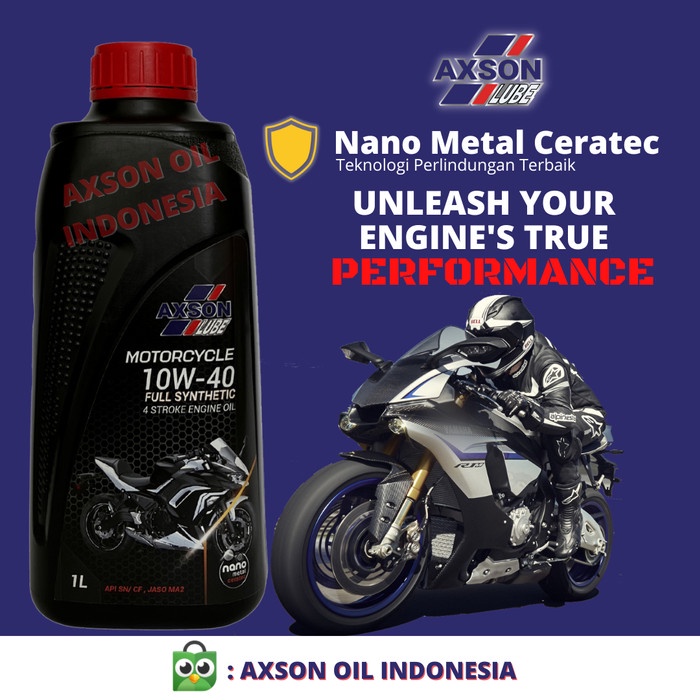 AXSON FULLY SYNTHETIC MOTORCYCLE OIL 10W-40