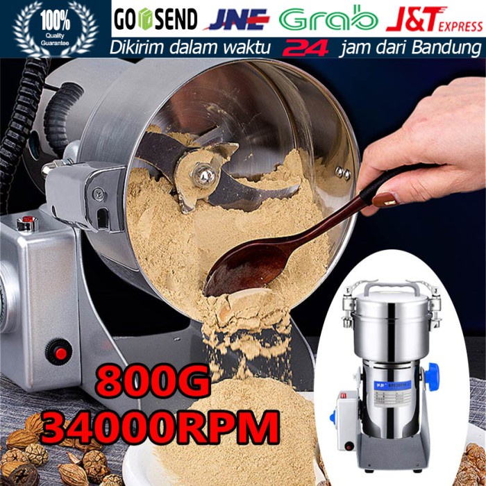Terlaris 800G 34000Rpm Mesin Giling Tepung Serbaguna Miller Mesin Penepung