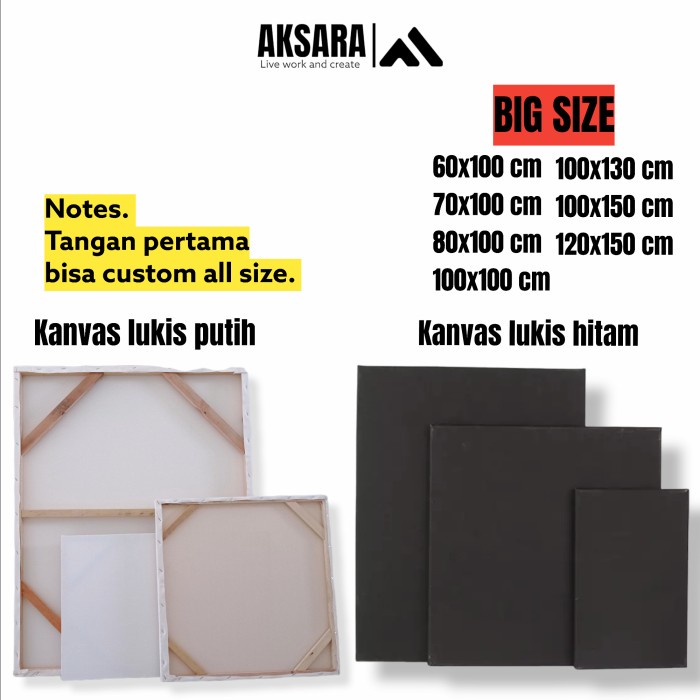 

Bestseller Kanvas Lukis Media Lukis 100X100 Cm Media Lukis Big Size Siap Pakai