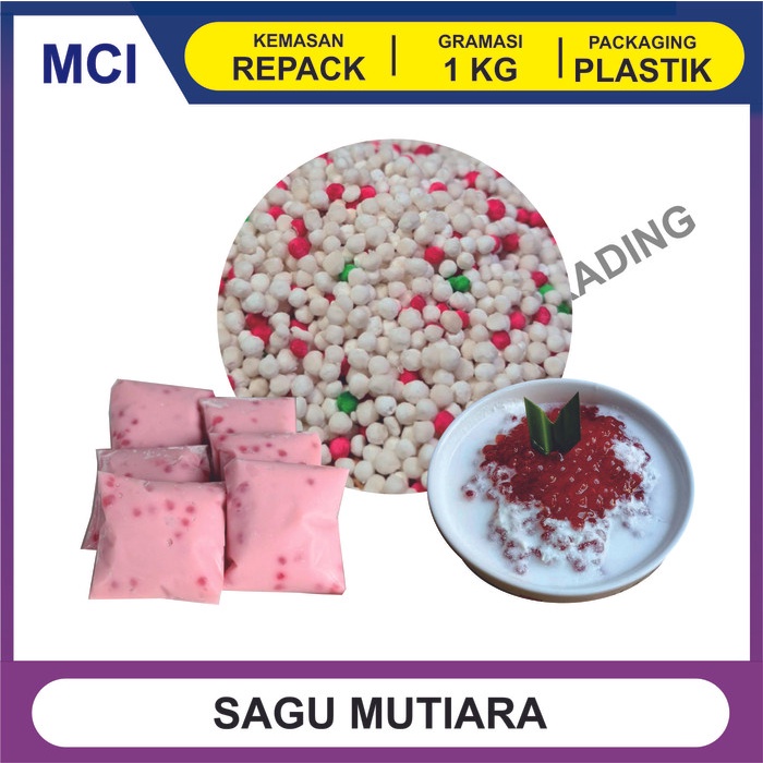 

Terlaris Sagu Mutiara 1 Kg / Pacar Cina Butiran