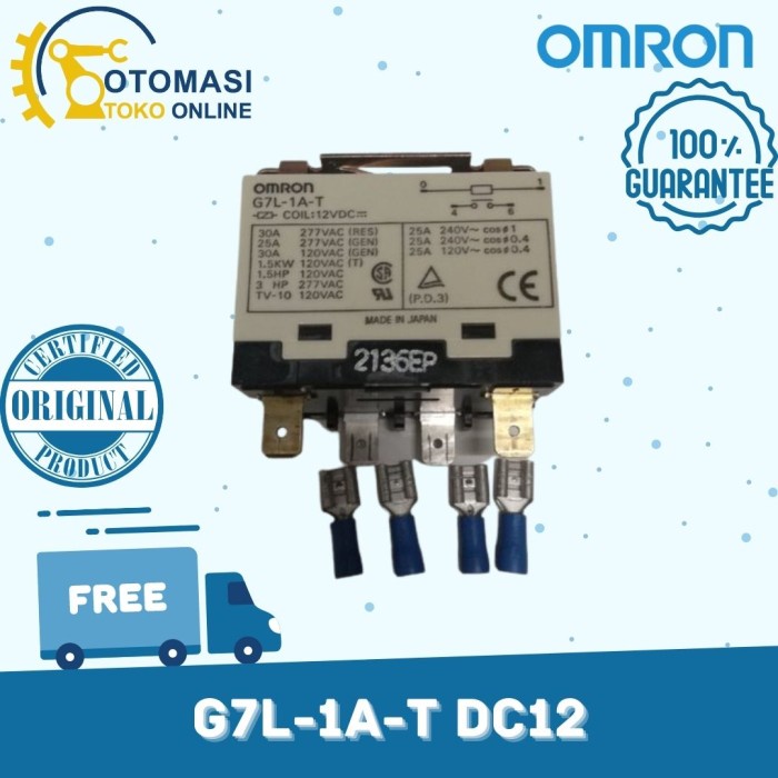 Terlaris G7L-1A-T Dc12 Power Relay Omron