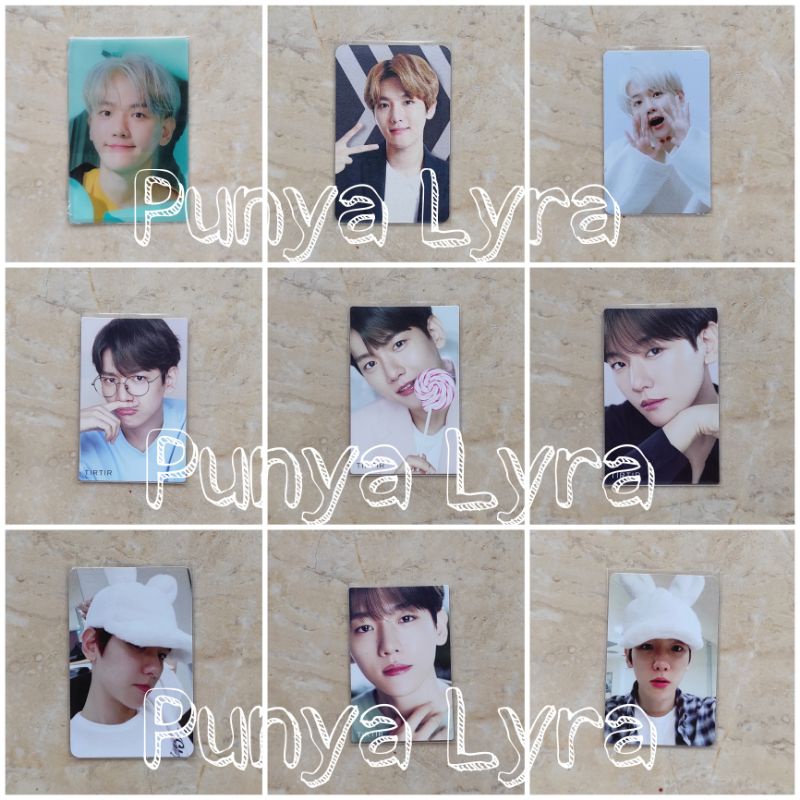 Photocard Official Baekhyun EXO TirTir, SM Museum