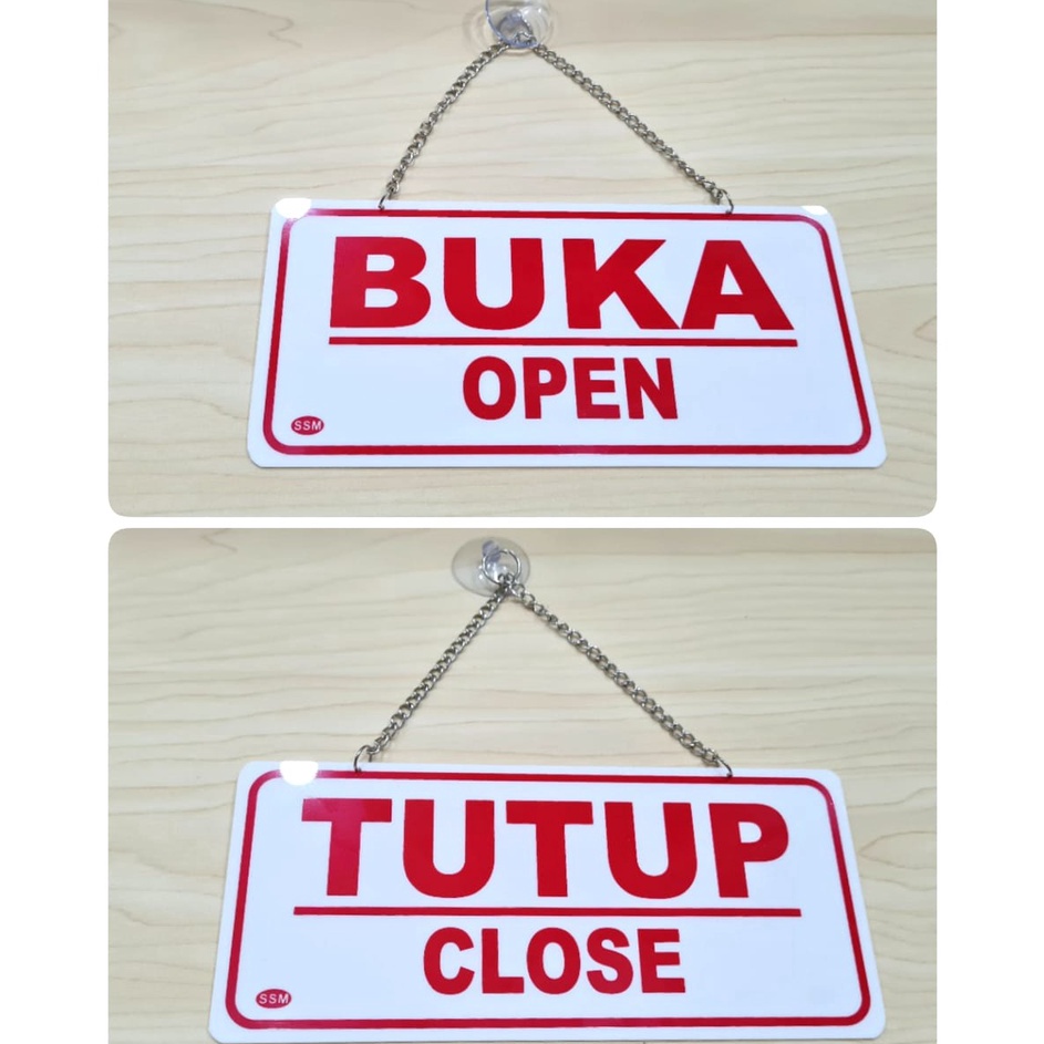 

[KODE PRODUK HFYEU3581] Sign Label Akrilik MEDIUM BUKA TUTUP RANTAI