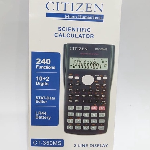 

JNQM1656☘ KALKULATOR SCIENTIFIE RUMUS CITIZEN CT-350MS Office Stationary Kantor KINCIZEN FX 350MS WARNA ㊢