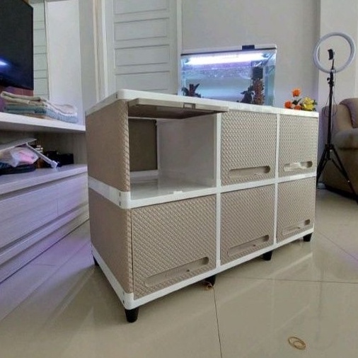 TERMURAH|| LEMARI PLASTIK CLUB LEMARI BAJU BUPET TV RAJ MULTIFUNGSI/LACI