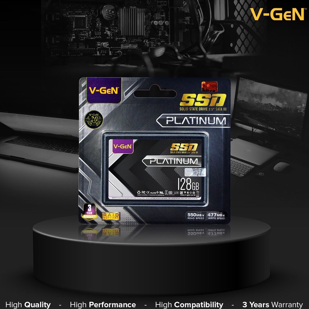 Booming.. SSD 128gb 256gb 512gb 1TB 2TB SATA 3 V-GEN Solid State Drive 120GB 240GB 480GB 960GB 1920G