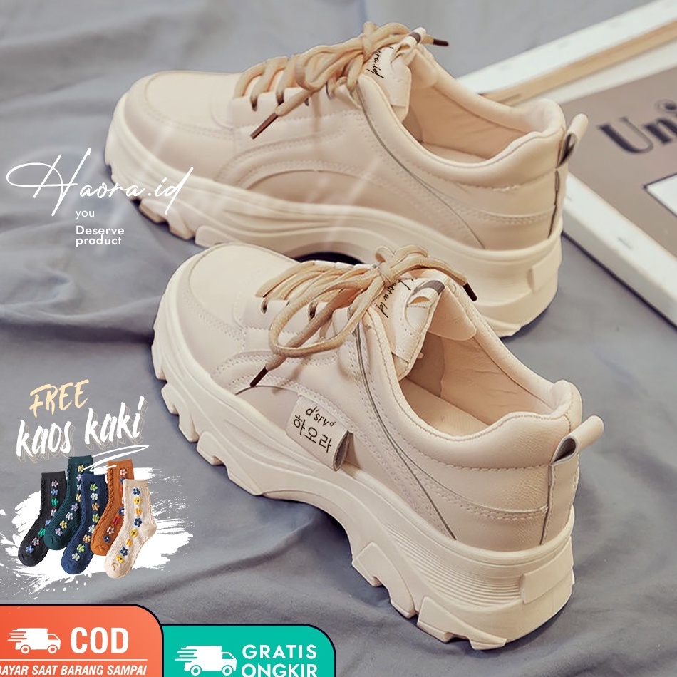 Langsung Kirim Sepatu Sneakers Wanita Korea HR01-11