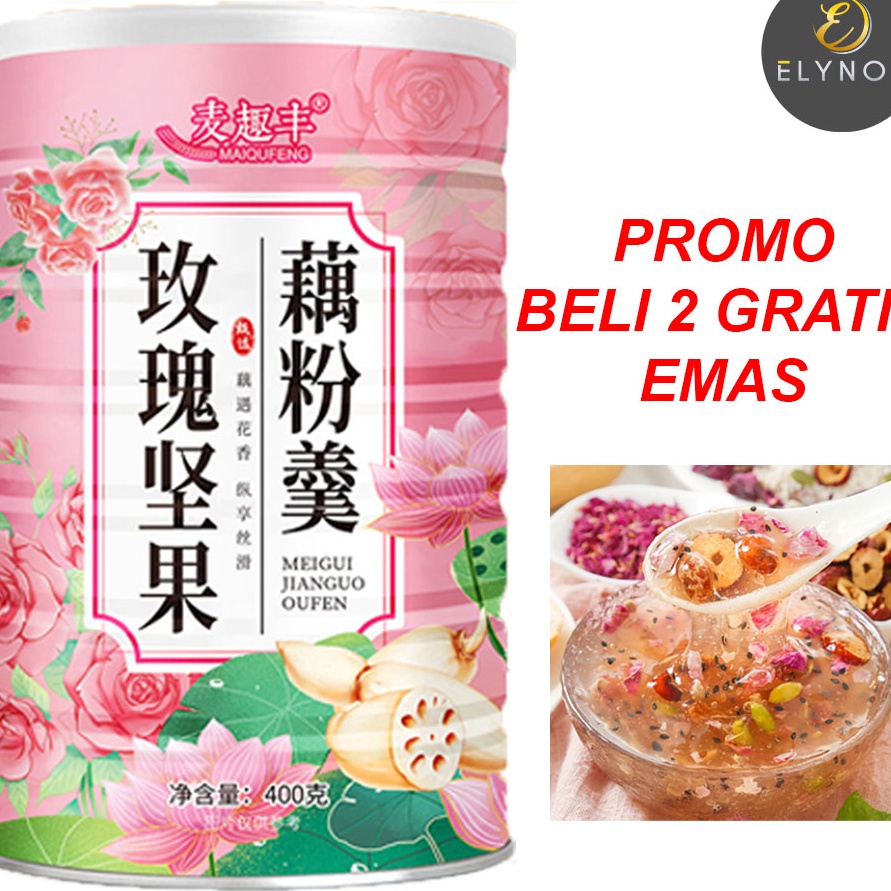 

HARGA GROSIR Ou fen / Lotus Root Powder Oufen Akar Teratai Rasa Rose Pink 400gr Makanan Diet murah