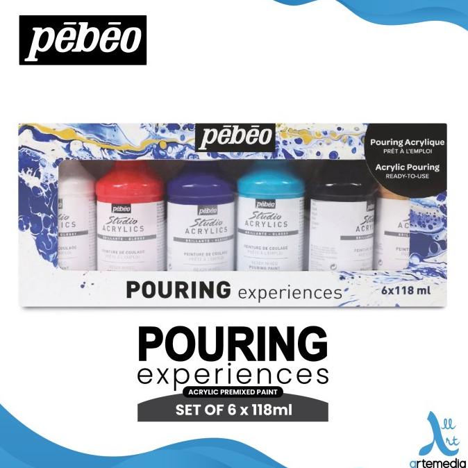 

Cat Akrilik Pebeo Pouring Experiences 6x118ml Acrylic Pre Mixed Paint