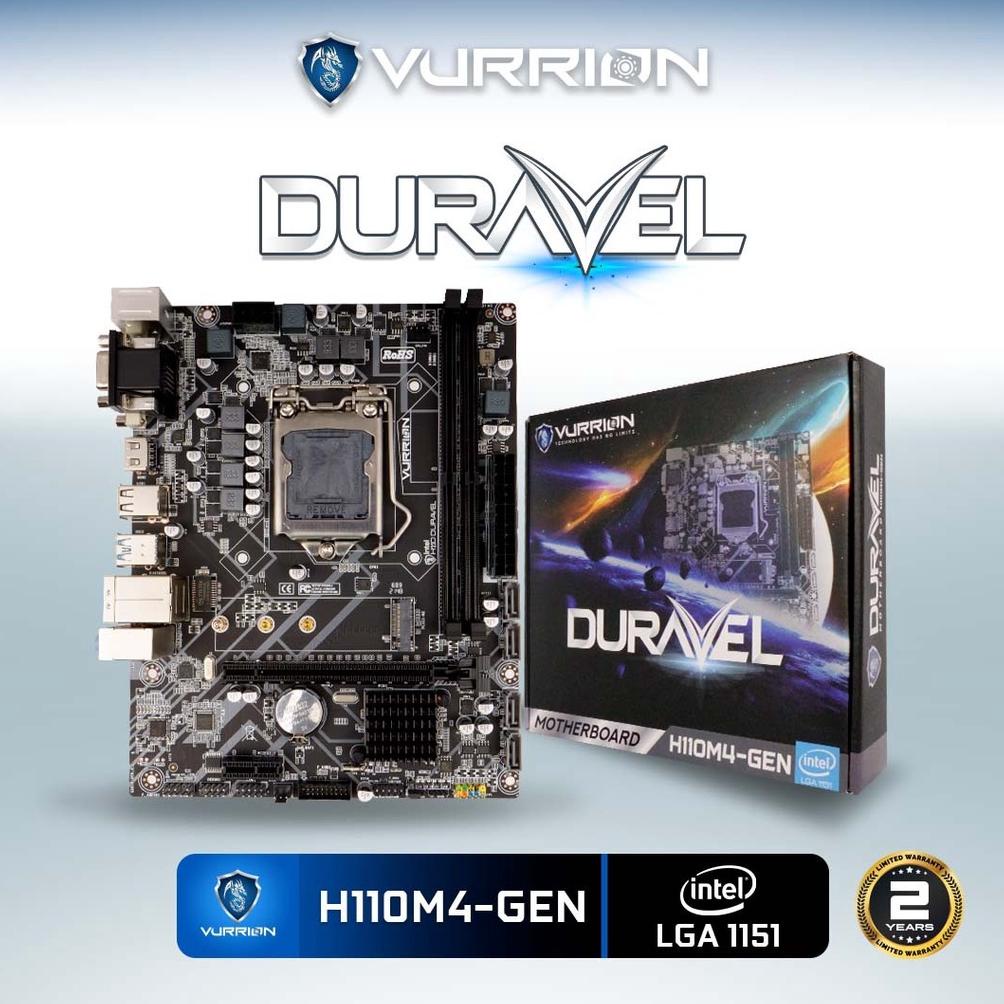 PUT347 MAINBOARD / MOTHERBOARD / MOBO - VURRION MOBO DURAVEL H110M4-GEN ***