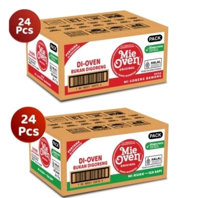 TERLARIS Mie oven mi instan 1dus isi 24pack serbuuu 