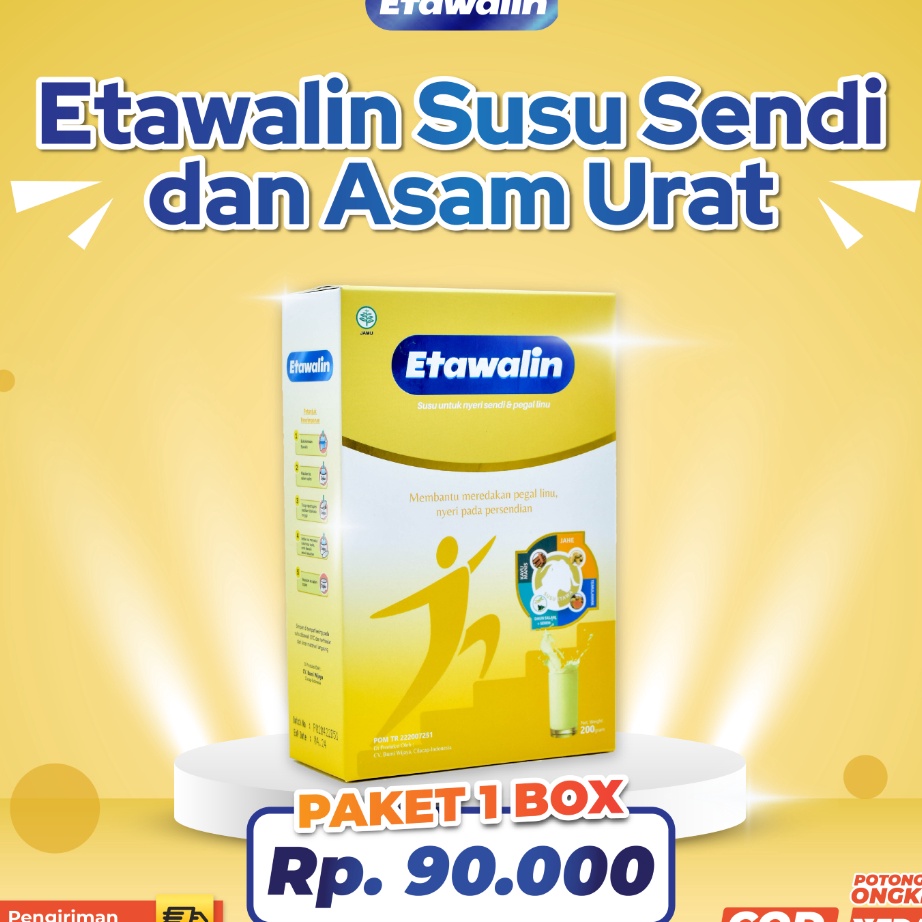 

YTZT4933㊪ Etawalin Susu Kambing Etawa Solusi Asam Urat dan Nyeri Sendi 1 Box ꕥ