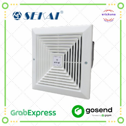 Terlaris Kipas Hisap Exhouse Fan Sekai 1091 Plafon Dak 10" Hexos Kamar Mandi