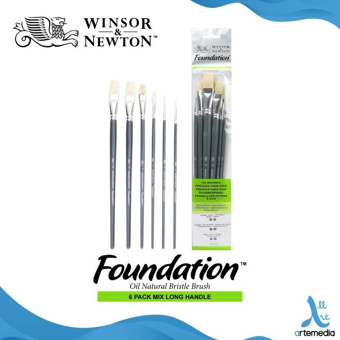 

Kuas Lukis Winsor & Newton Foundation Set 6 Mix Bristle Brush LH