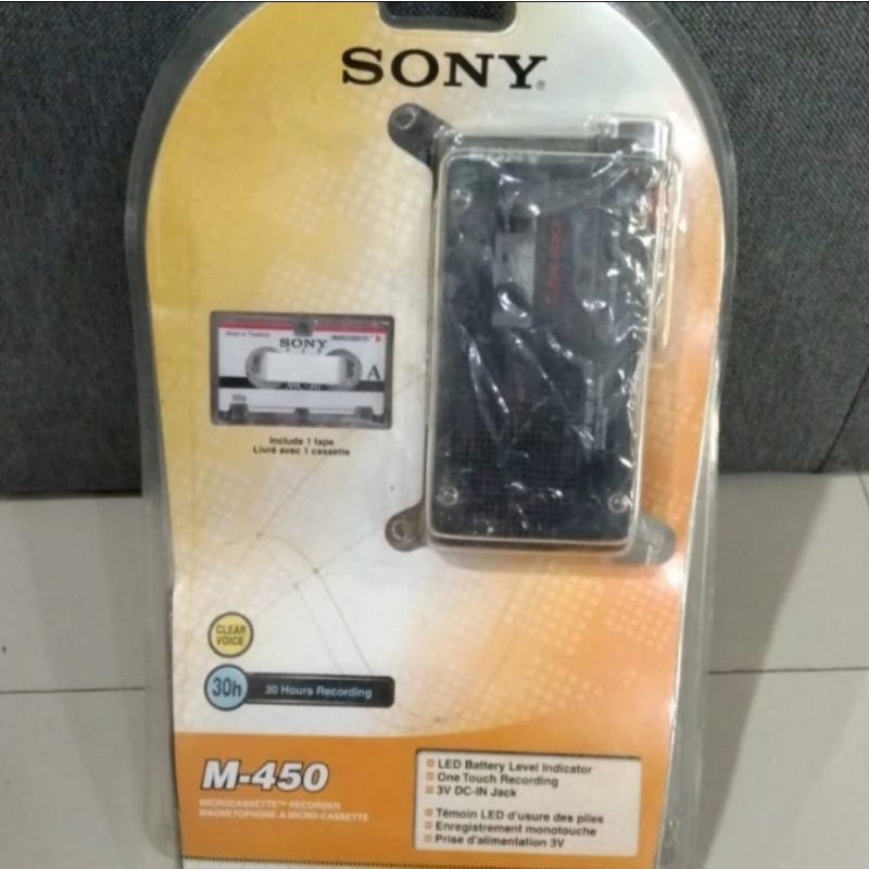 SONY MICROCASSETTE RECORDER M450 PEREKAM SUARA PORTABLE