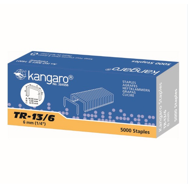 

Refill Isi Stapler Tembak Kangaro Staples TR-13/6