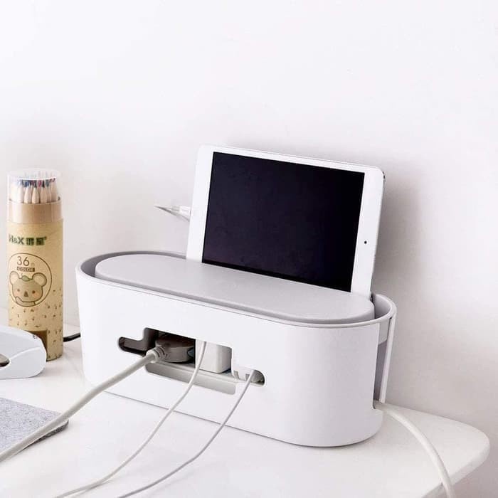 

Kotak Organizer Kabel Charger Management Box Cable Multifungsional