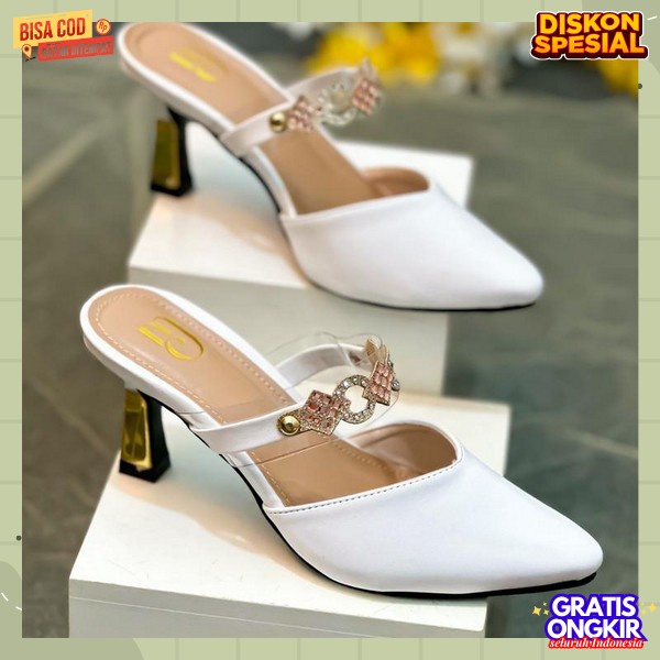 Sendal Kondangan Cewek Kekinian Murah High Heels Pesta Import Wanita Haigh Hels Heals Terbaru Brides