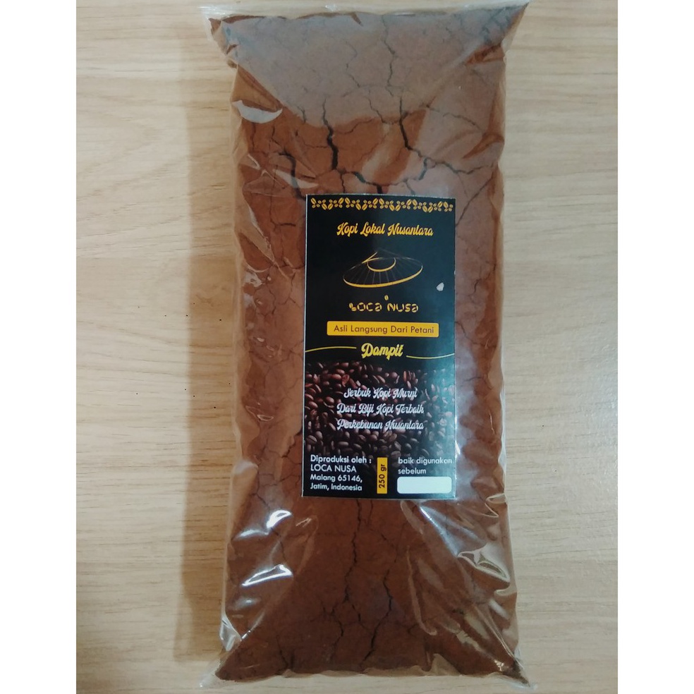 

ヰ Kopi Bubuk Murni Lokal Robusta Dampit 250 Gram ㅯ