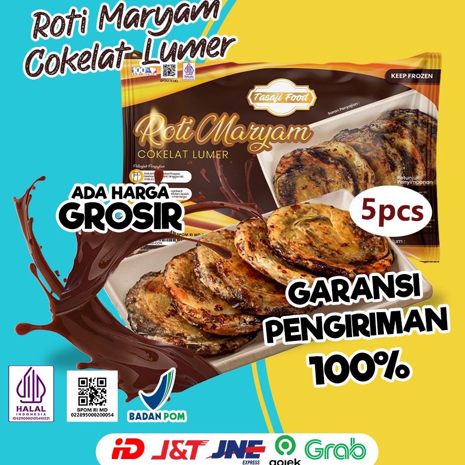 

✦Ready Stok✤ TDKZA Coklat, Roti Maryam Cokelat Lumer Isi 5 E94 ✲Terbaru