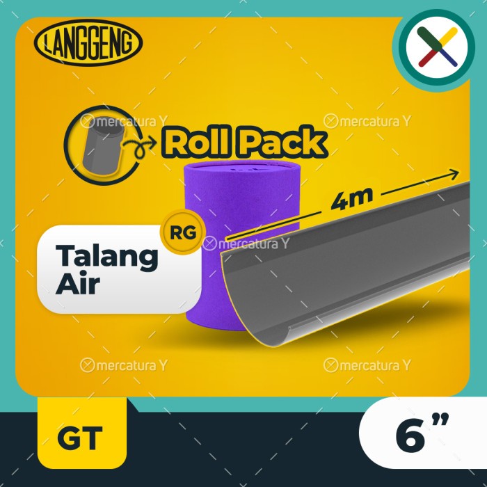 Terlaris Talang Air Pvc Rg 6" Talang Setengah Lingkaran
