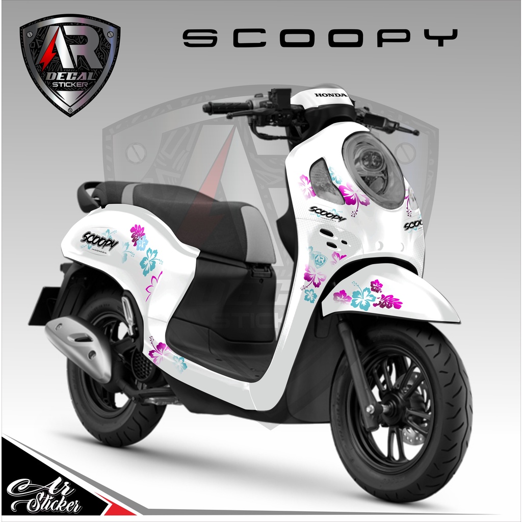 Stiker Decal SCOOPY NEW 2021-2024 Full Body Stiker Motor Variasi Ful Blok Keren All New HONDA SCOOPY