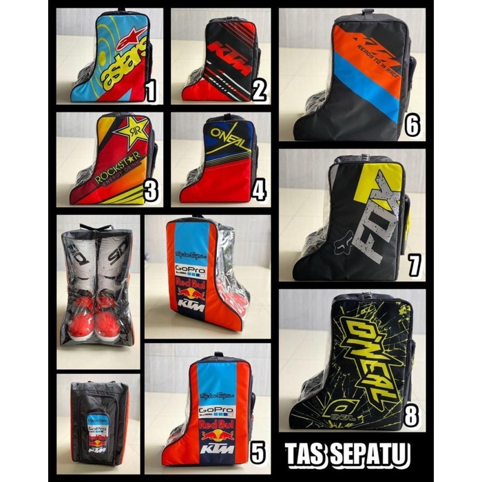 TAS SEPATU TRAIL TAS SEPATU MOTOCROSS TAS SEPATU TRABAS
