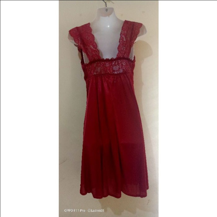 Baju Tidur Wanita -Lingerie Satin Exclusive Premium Sorex Bt 7045 Terbaru